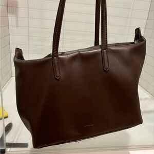 Work bag Abbi vegan tote bag Matt & Nat - espresso